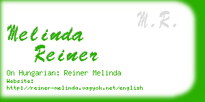 melinda reiner business card